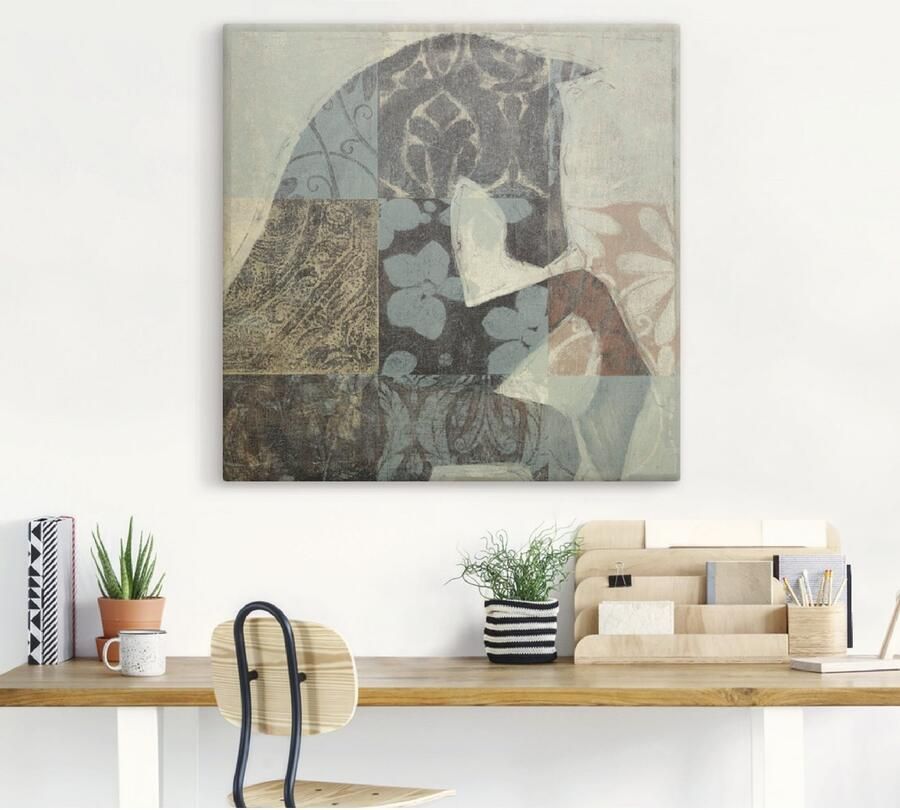 Artland Artprint Gedessineerd paard II als artprint op linnen poster in verschillende formaten maten - Foto 5