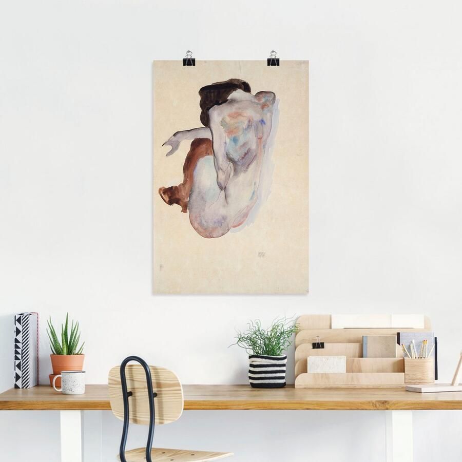 Artland Artprint Gehurkte naakt met schoenen als poster in verschillende formaten maten - Foto 2