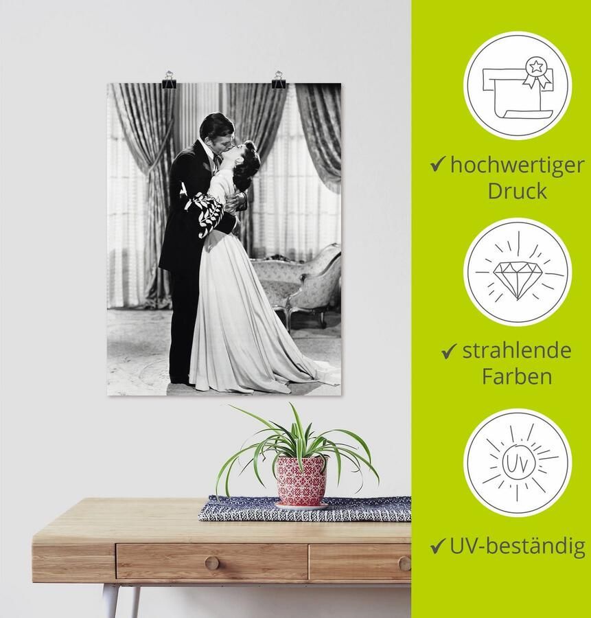 Artland Artprint Gejaagd door de wind 1939 IV als artprint op linnen poster in verschillende formaten maten - Foto 4