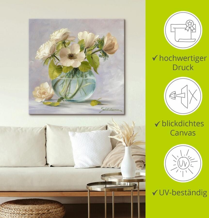 Artland Artprint Gele anemonen als artprint op linnen poster in verschillende formaten maten - Foto 5