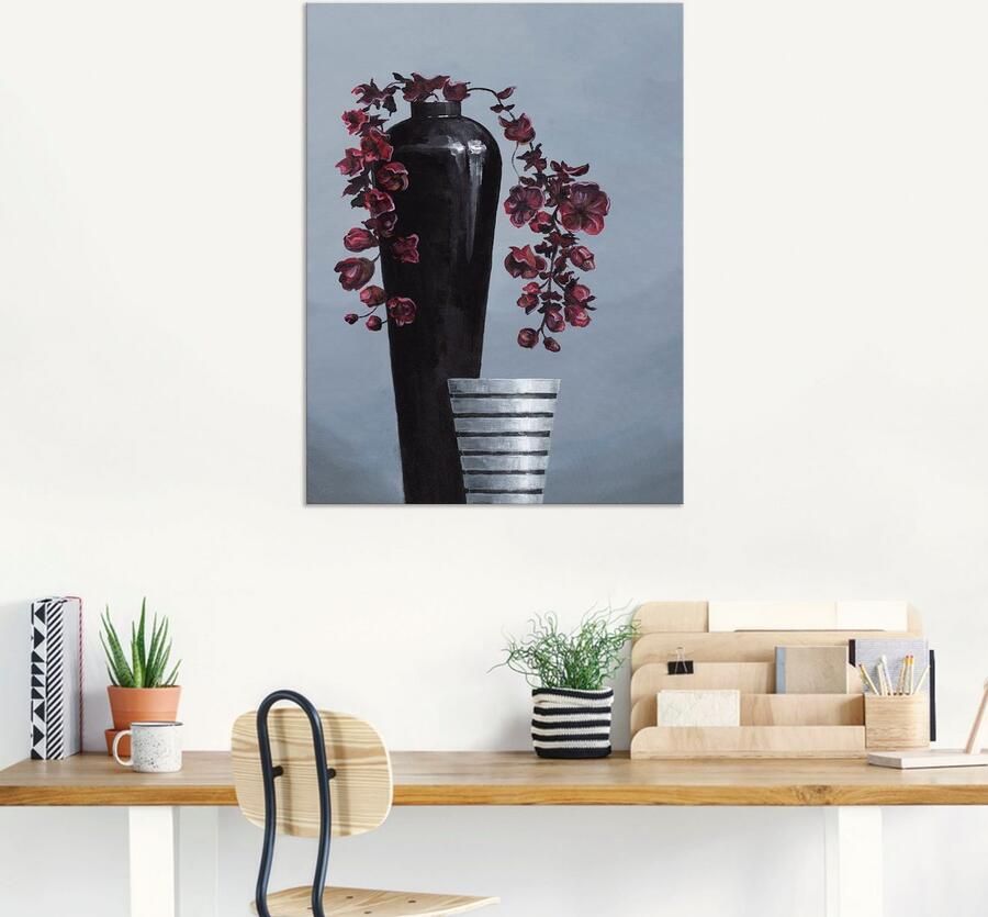 Artland Artprint Gemetalliseerde vazen als artprint van aluminium artprint op linnen muursticker verschillende maten - Foto 6