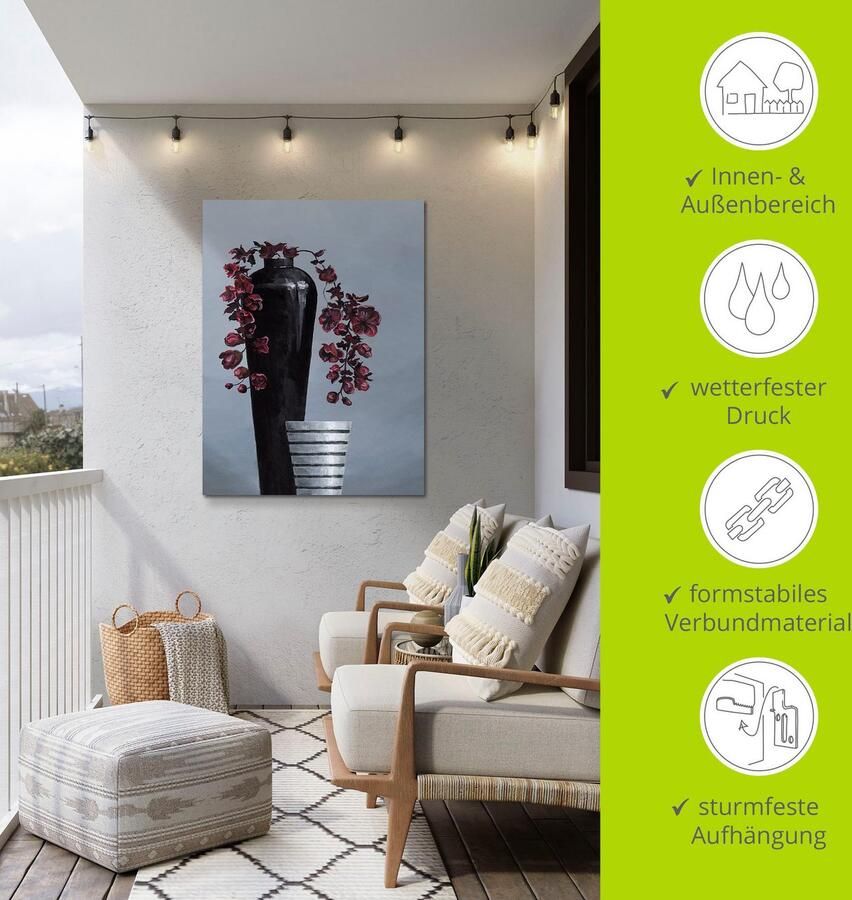 Artland Artprint Gemetalliseerde vazen als artprint van aluminium artprint op linnen muursticker verschillende maten - Foto 5