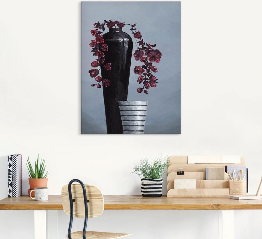 Artland Artprint Gemetalliseerde vazen als artprint van aluminium artprint op linnen muursticker verschillende maten - Foto 4