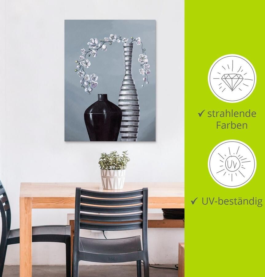 Artland Artprint Gemetalliseerde vazen als artprint van aluminium artprint voor buiten artprint op linnen poster muursticker - Foto 3