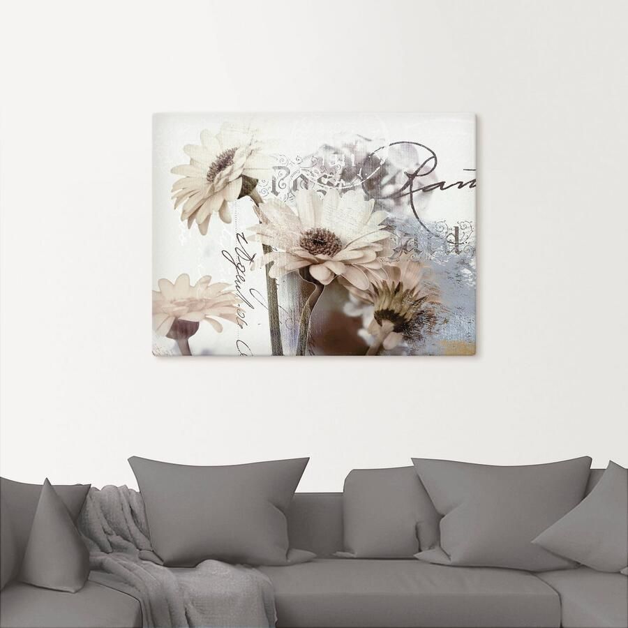 Artland Artprint Gerbera's_Detail als artprint op linnen poster muursticker in verschillende maten - Foto 2
