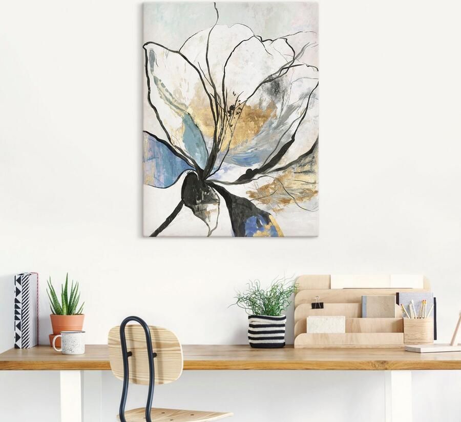 Artland Artprint Geschetst bloemenpatroon I als artprint van aluminium artprint voor buiten artprint op linnen poster muursticker - Foto 5