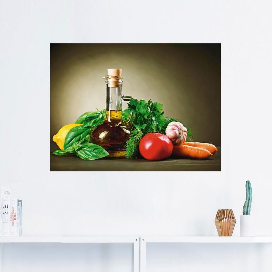 Artland Artprint Gezonde groente en specerijen als artprint op linnen poster muursticker in verschillende maten - Foto 2