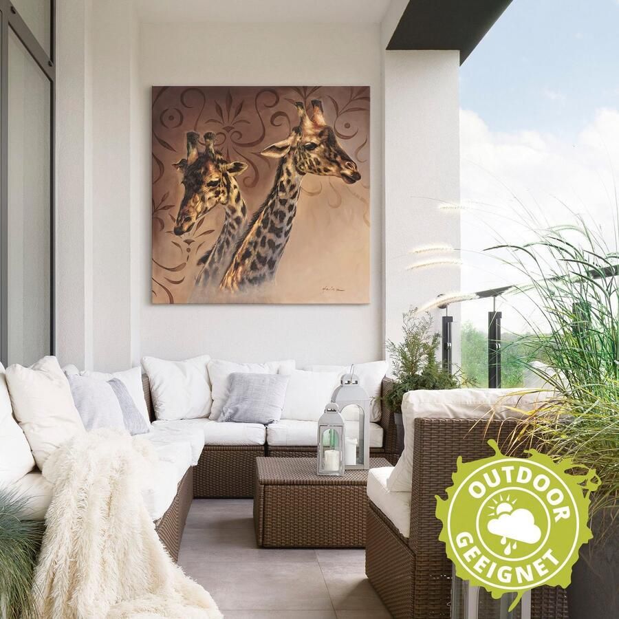 Artland Artprint Giraffen portret als artprint van aluminium artprint voor buiten artprint op linnen in verschillende maten - Foto 2