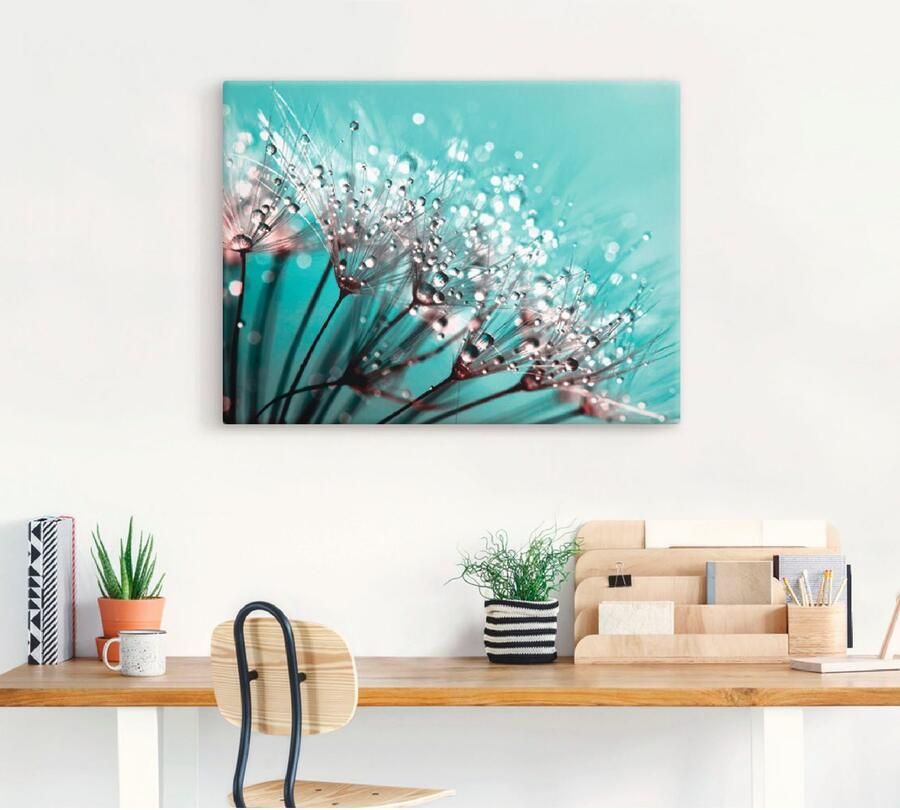 Artland Artprint Glinsterende pluizenbol I als artprint op linnen poster in verschillende formaten maten - Foto 4