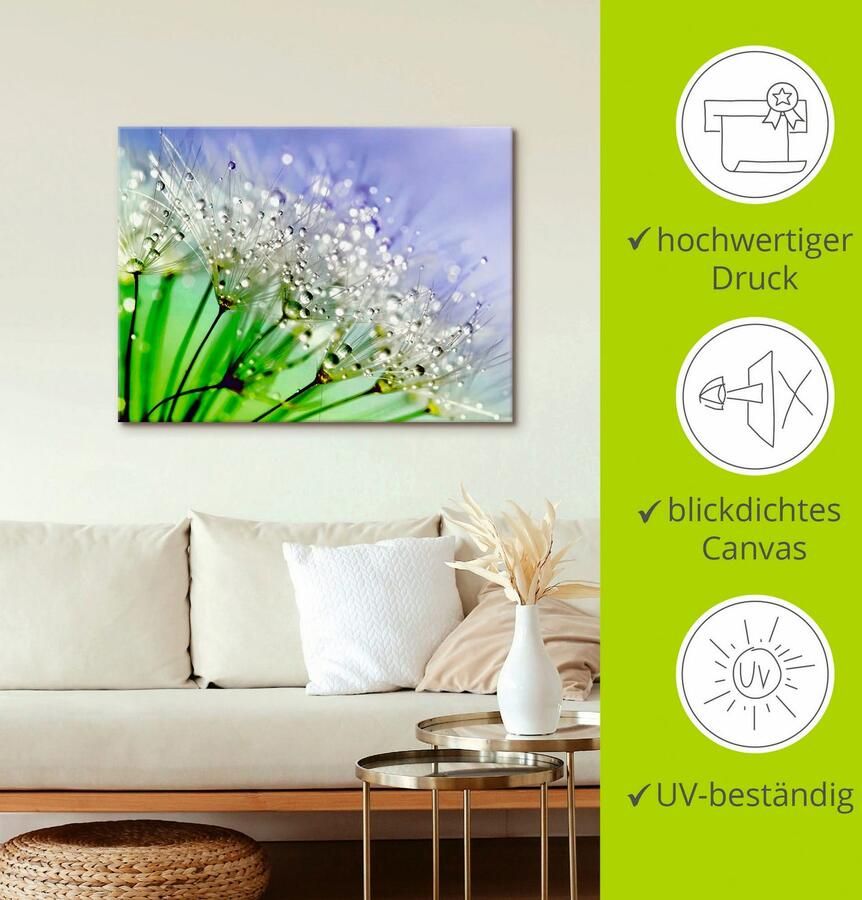 Artland Artprint Glinsterende pluizenbol III als artprint op linnen poster muursticker in verschillende maten - Foto 2