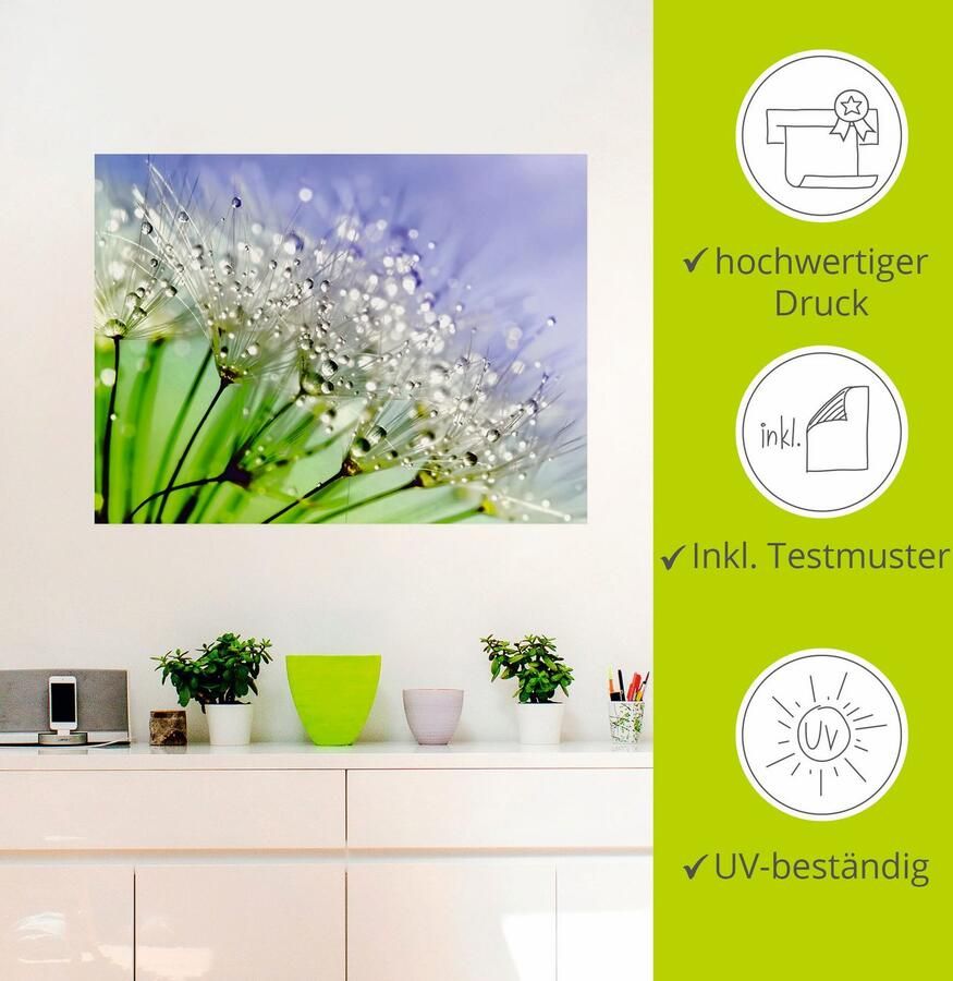 Artland Artprint Glinsterende pluizenbol III als artprint op linnen poster muursticker in verschillende maten - Foto 2