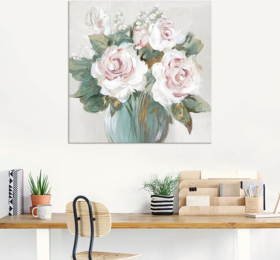 Artland Artprint Goudkleurige bos bloemen als artprint van aluminium artprint voor buiten artprint op linnen poster in verschillende maten. maten - Foto 5