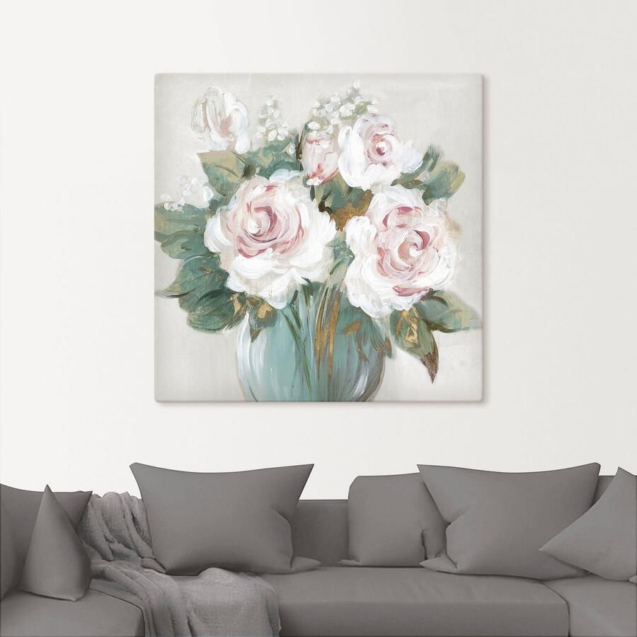 Artland Artprint Goudkleurige bos bloemen als artprint van aluminium artprint voor buiten artprint op linnen poster in verschillende maten. maten - Foto 2