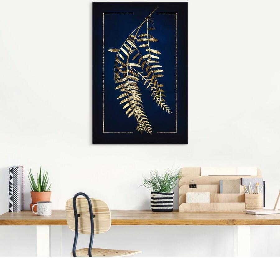 Artland Artprint Goudkleurige peperboom als artprint op linnen poster in verschillende formaten maten - Foto 4