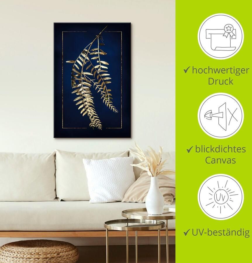 Artland Artprint Goudkleurige peperboom als artprint op linnen poster in verschillende formaten maten - Foto 3