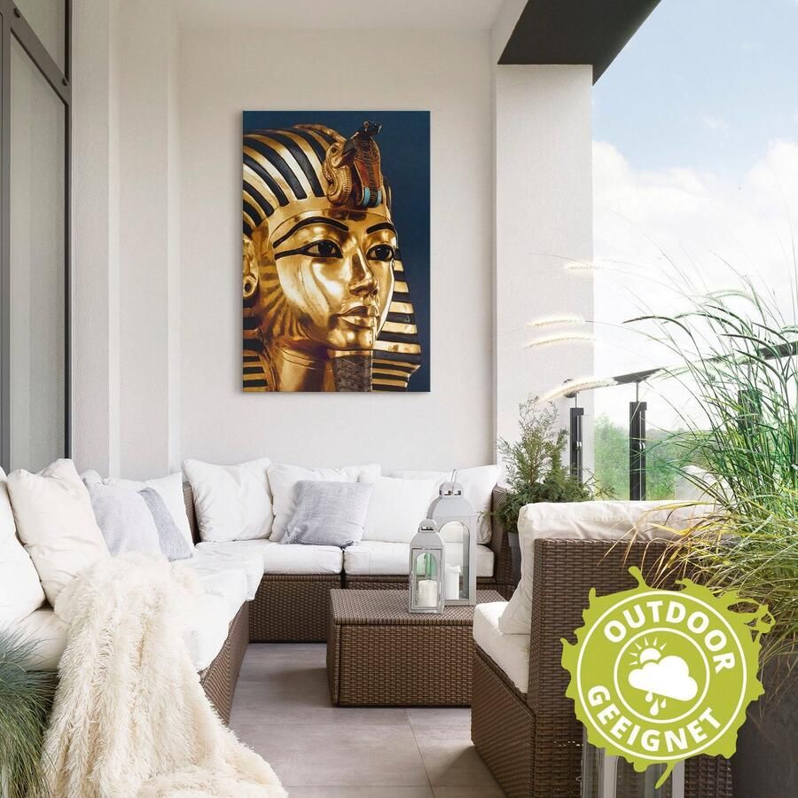 Artland Artprint Grafmasker van koning Toetanchamon als artprint van aluminium artprint voor buiten artprint op linnen poster in verschillende maten. maten