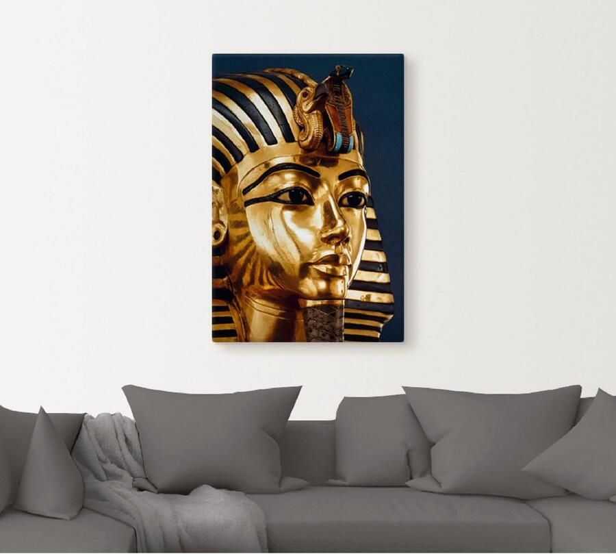 Artland Artprint Grafmasker van koning Toetanchamon als artprint van aluminium artprint voor buiten artprint op linnen poster in verschillende maten. maten - Foto 5