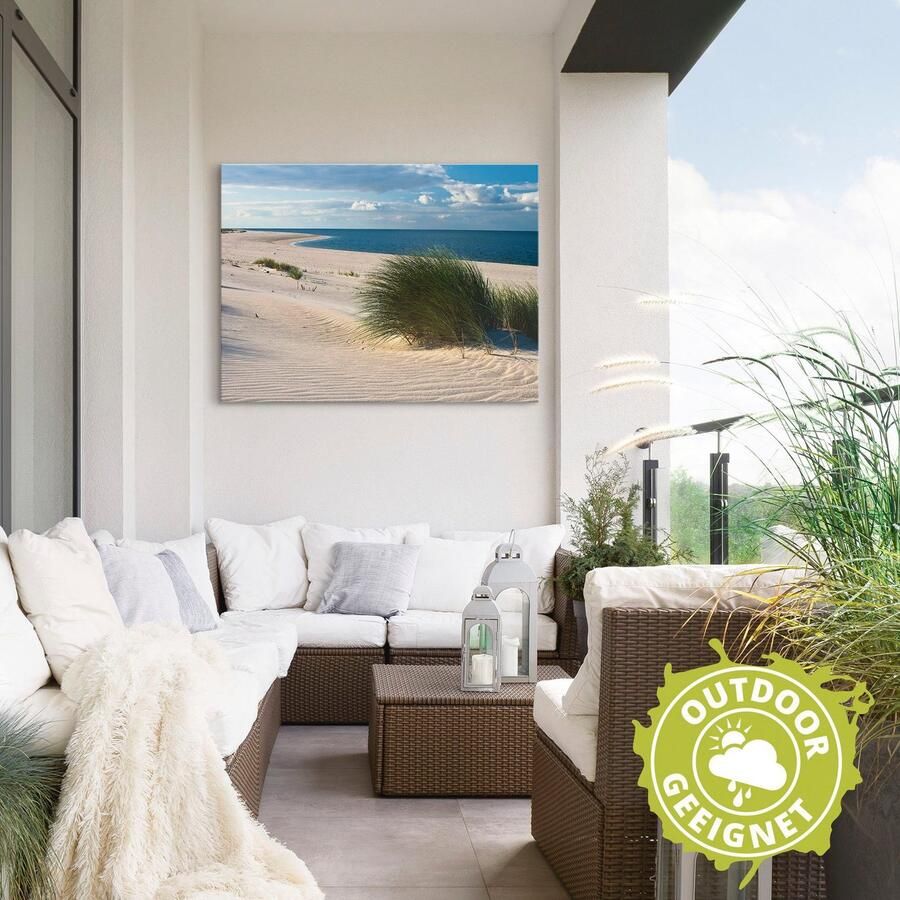 Artland Artprint Gras aan het strand als artprint van aluminium artprint voor buiten artprint op linnen in verschillende maten - Foto 3