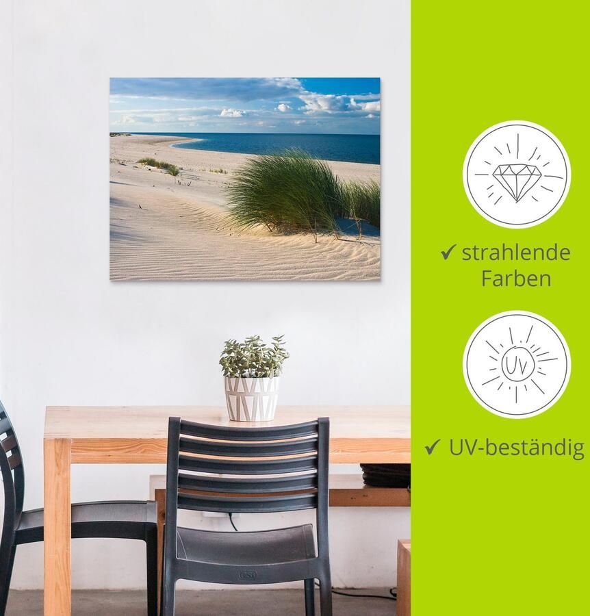Artland Artprint Gras aan het strand als artprint van aluminium artprint voor buiten artprint op linnen in verschillende maten - Foto 4