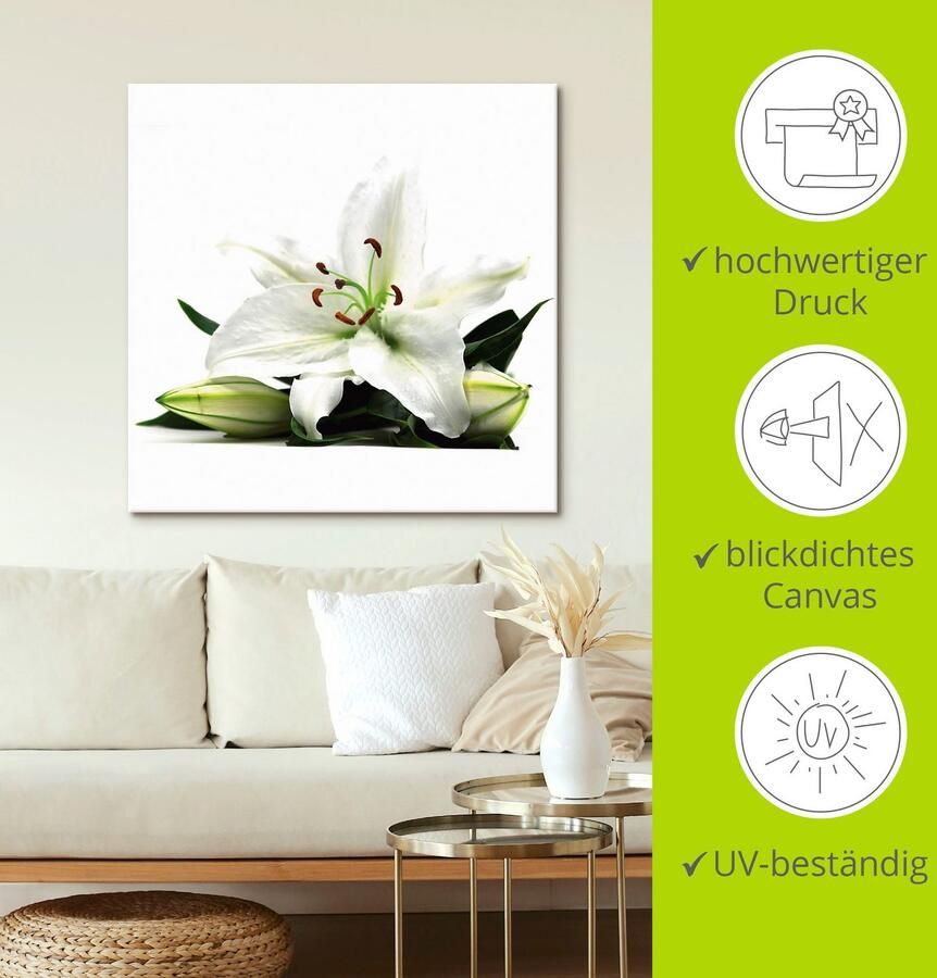 Artland Artprint Grote lelie als artprint op linnen poster in verschillende formaten maten - Foto 3