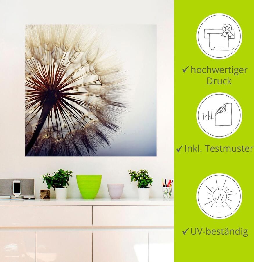 Artland Artprint Grote pluizenbol als artprint van aluminium artprint voor buiten artprint op linnen poster muursticker - Foto 3