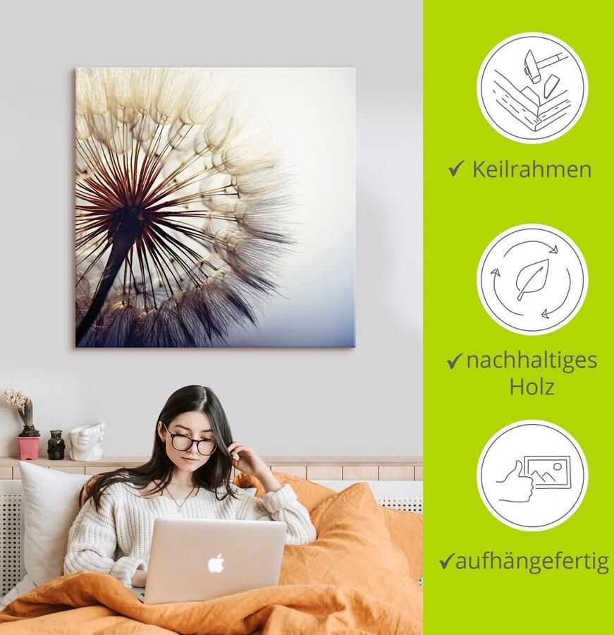 Artland Artprint Grote pluizenbol als artprint van aluminium artprint voor buiten artprint op linnen poster muursticker - Foto 3