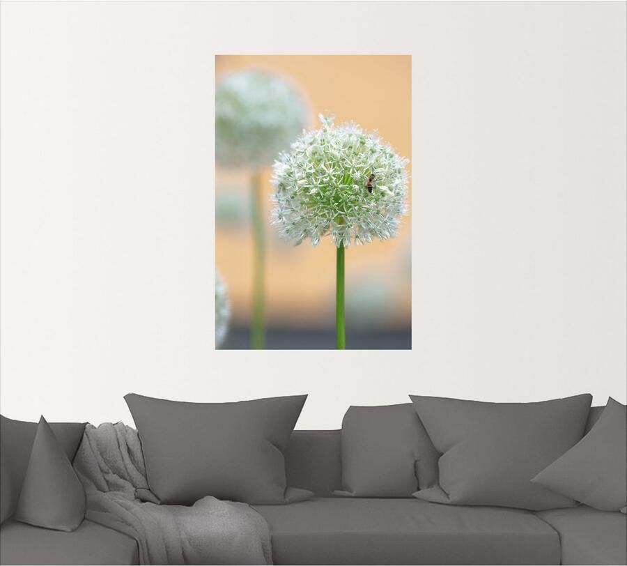 Artland Artprint Grote sierlook in pastel als artprint op linnen muursticker in verschillende maten - Foto 3