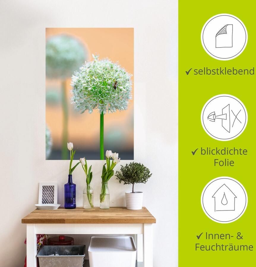 Artland Artprint Grote sierlook in pastel als artprint op linnen muursticker in verschillende maten - Foto 2