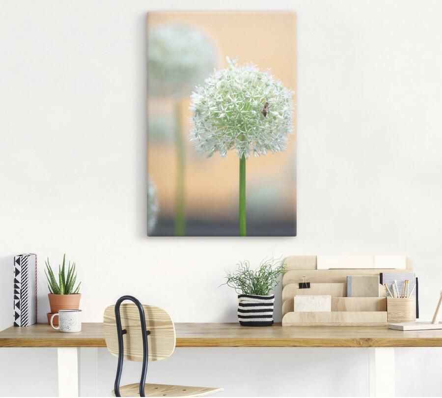 Artland Artprint Grote sierlook in pastel als artprint op linnen muursticker in verschillende maten - Foto 3