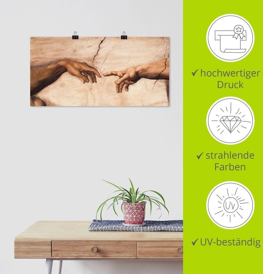 Artland Artprint Handen als artprint van aluminium artprint voor buiten artprint op linnen poster muursticker - Foto 4