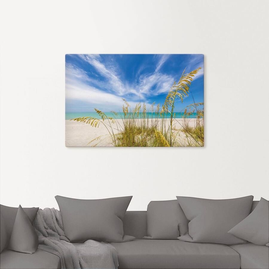 Artland Artprint op linnen Hemelse stilte aan het strand - Foto 2