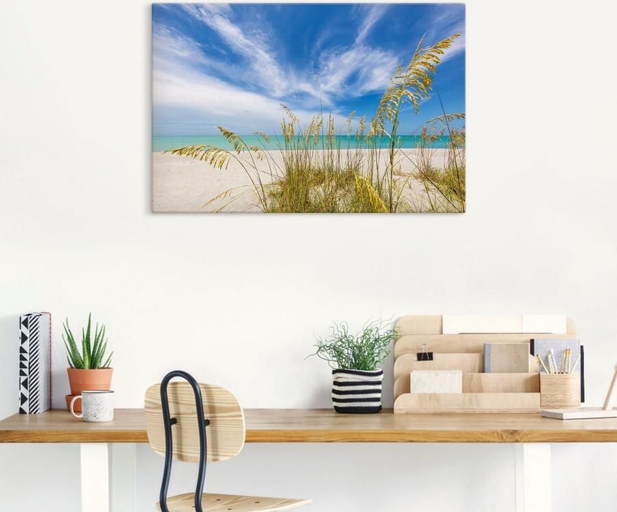 Artland Artprint op linnen Hemelse stilte aan het strand - Foto 6