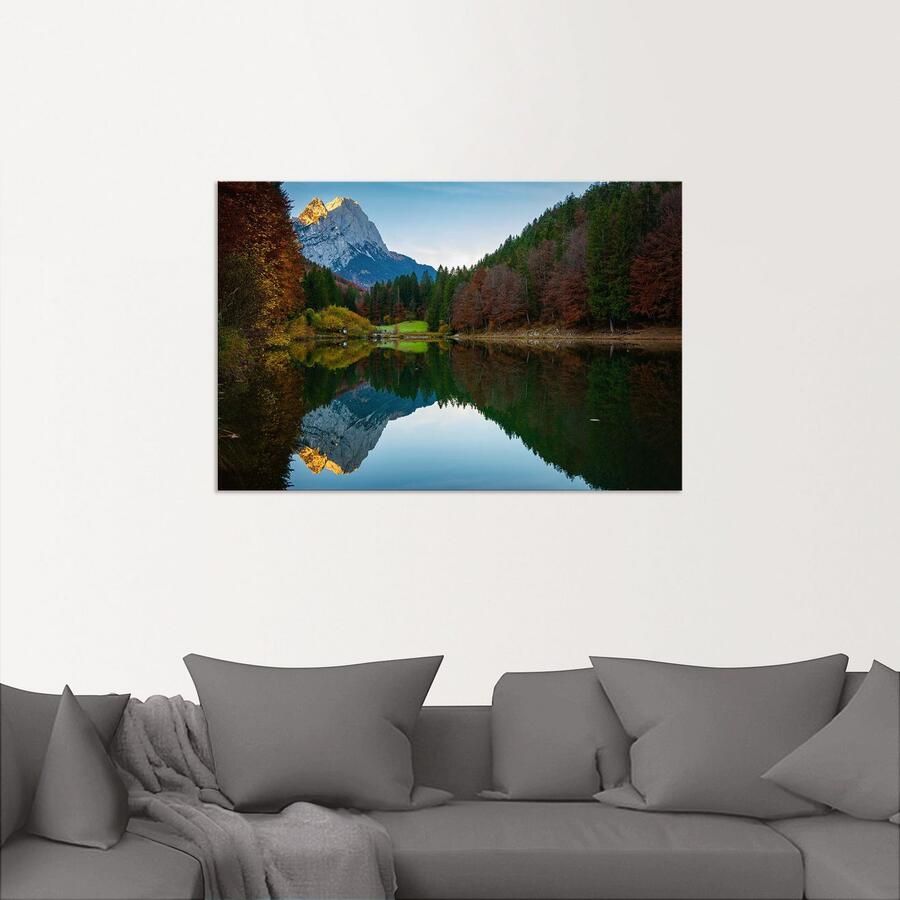 Artland Artprint Herfst aan de Rießersee als artprint van aluminium artprint voor buiten artprint op linnen in verschillende maten - Foto 2