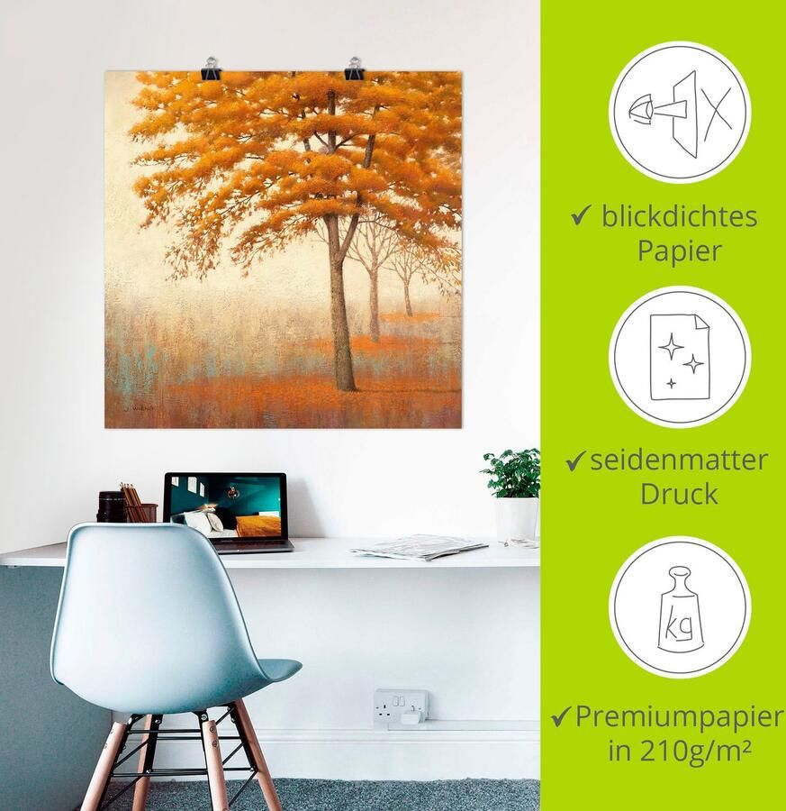 Artland Artprint Herfst boom I als artprint op linnen poster in verschillende formaten maten - Foto 3