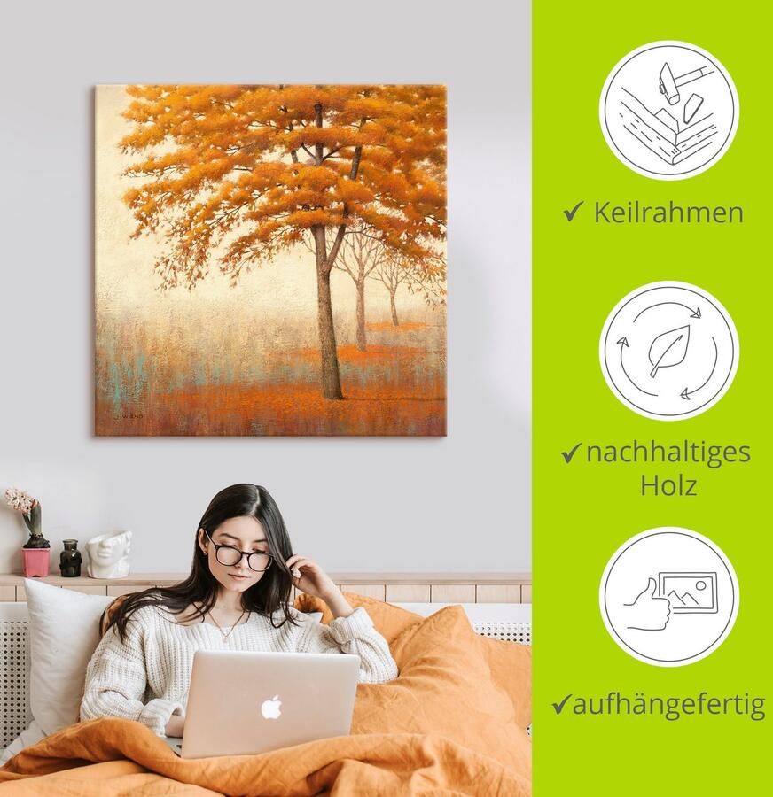 Artland Artprint Herfst boom I als artprint op linnen poster in verschillende formaten maten