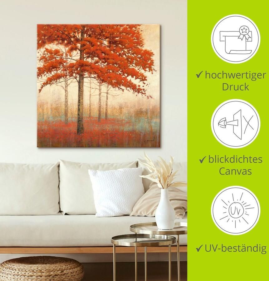 Artland Artprint Herfst boom II als artprint op linnen poster in verschillende formaten maten - Foto 2