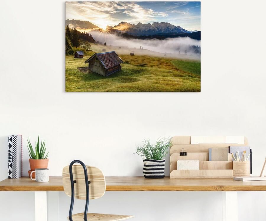 Artland Artprint Herfst in Beieren als artprint van aluminium artprint op linnen muursticker verschillende maten - Foto 6