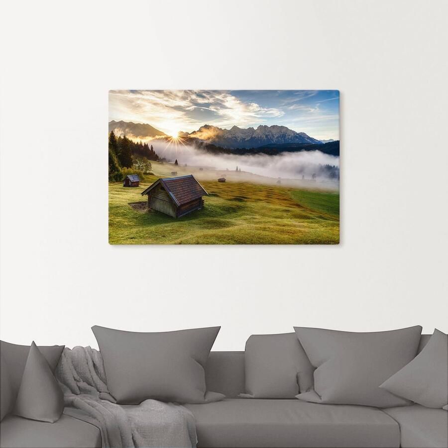 Artland Artprint Herfst in Beieren als artprint van aluminium artprint op linnen muursticker verschillende maten