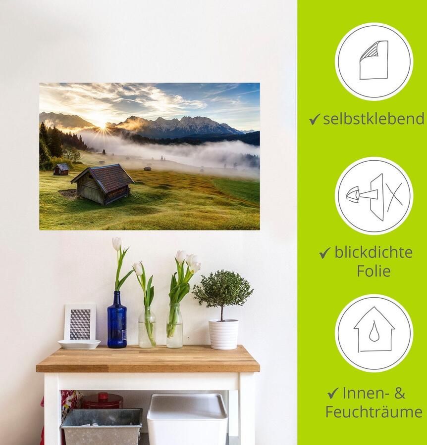 Artland Artprint Herfst in Beieren als artprint van aluminium artprint op linnen muursticker verschillende maten - Foto 3