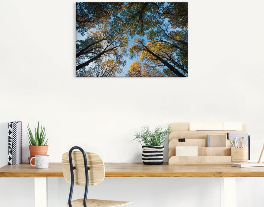 Artland Artprint Herfst in het bos als artprint van aluminium artprint voor buiten artprint op linnen in verschillende maten - Foto 5