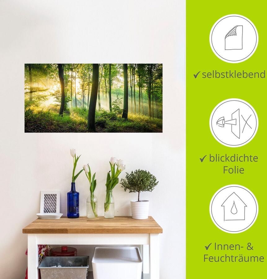 Artland Artprint Herfst in het bos II als artprint van aluminium artprint voor buiten artprint op linnen poster muursticker - Foto 5