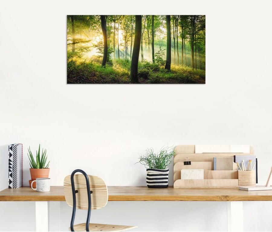Artland Artprint Herfst in het bos II als artprint van aluminium artprint voor buiten artprint op linnen poster muursticker - Foto 5