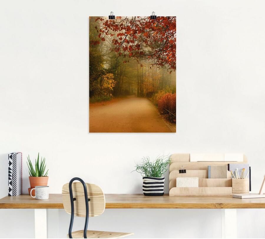 Artland Poster Herfst in het park - Foto 5