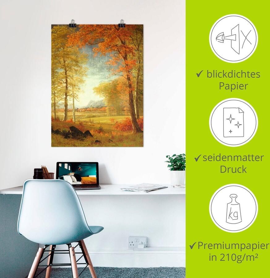 Artland Artprint Herfst in Oneida County New York. als artprint op linnen poster in verschillende formaten maten - Foto 2