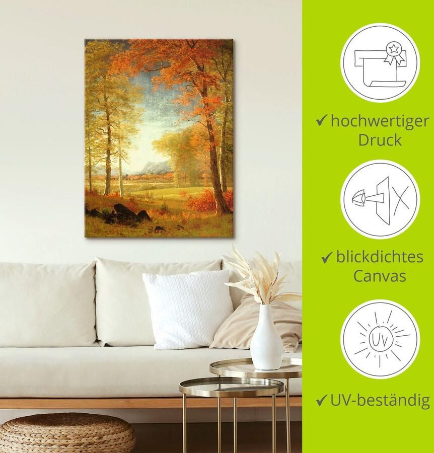 Artland Artprint Herfst in Oneida County New York. als artprint op linnen poster in verschillende formaten maten - Foto 2