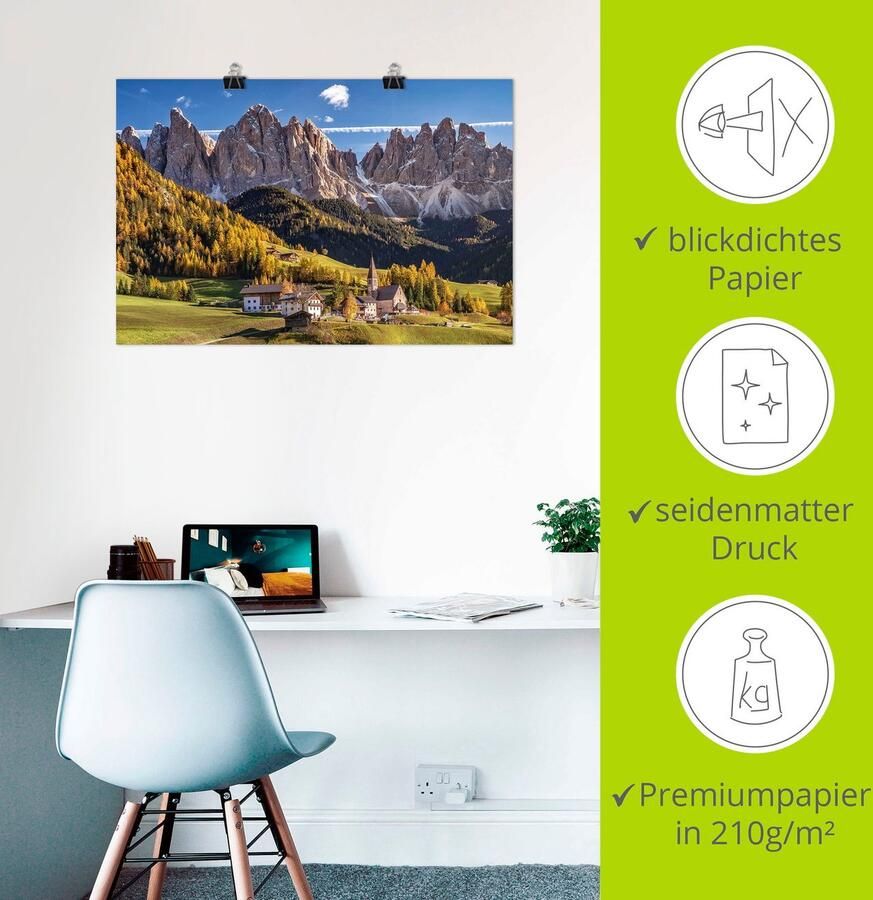 Artland Poster Herfst in Zuid-Tirol - Foto 3