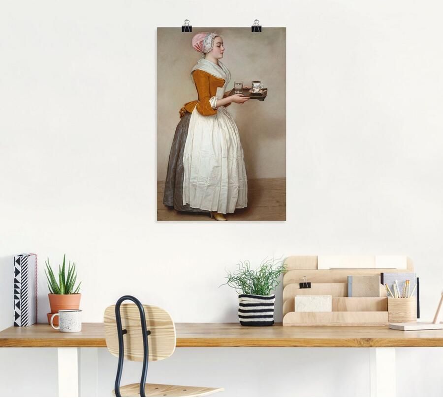 Artland Artprint Het chocolademeisje. Ca. 1744x45 als artprint van aluminium artprint voor buiten artprint op linnen poster muursticker - Foto 6
