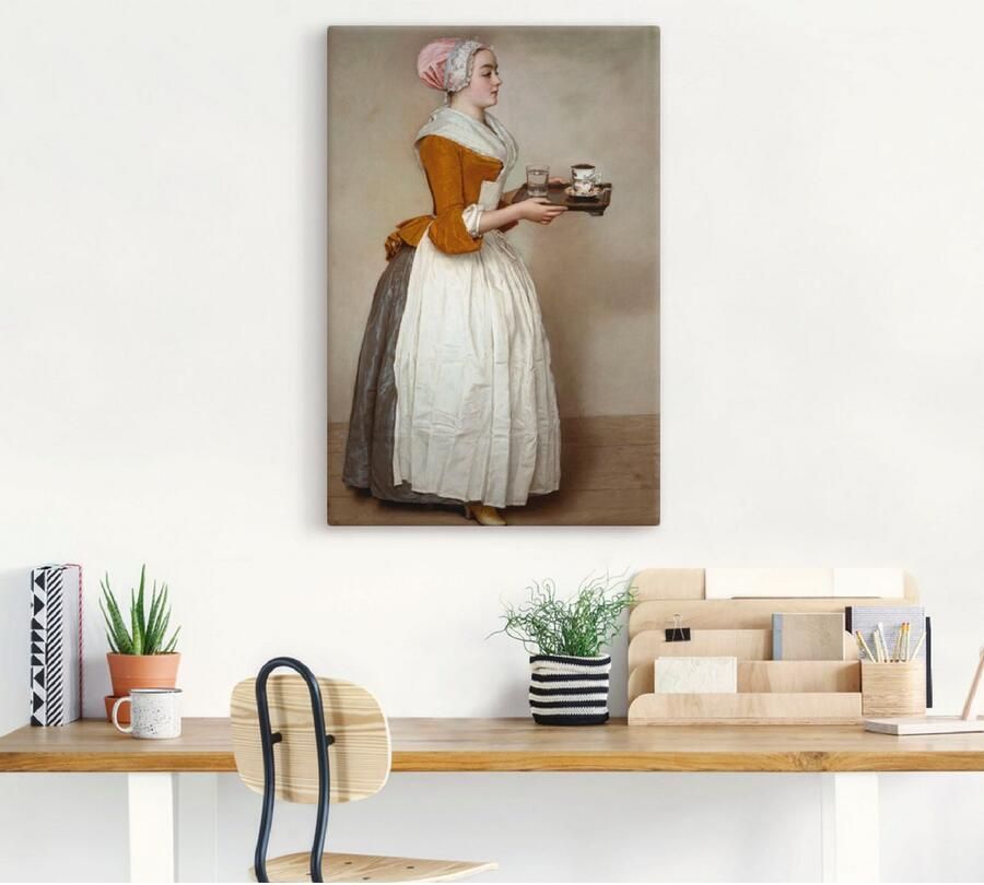 Artland Artprint Het chocolademeisje. Ca. 1744x45 als artprint van aluminium artprint voor buiten artprint op linnen poster muursticker - Foto 4