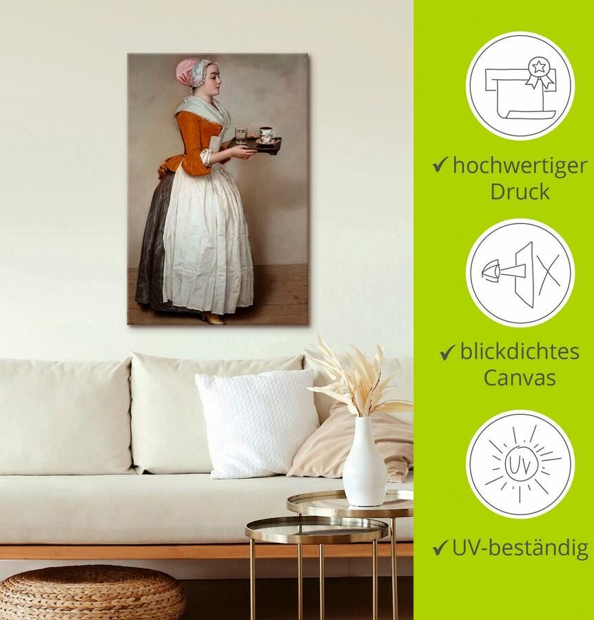 Artland Artprint Het chocolademeisje. Ca. 1744x45 als artprint van aluminium artprint voor buiten artprint op linnen poster muursticker - Foto 2