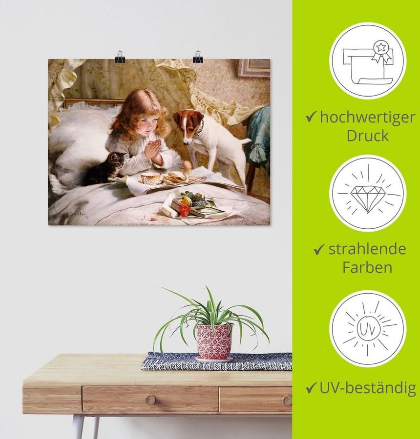 Artland Artprint Het gebed. 1894 als artprint op linnen poster muursticker in verschillende maten - Foto 3